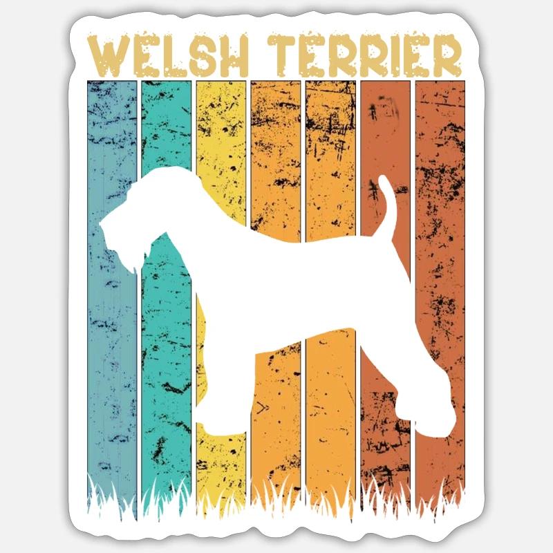 Welsh terrier Sticker size S (10 x 10 cm)