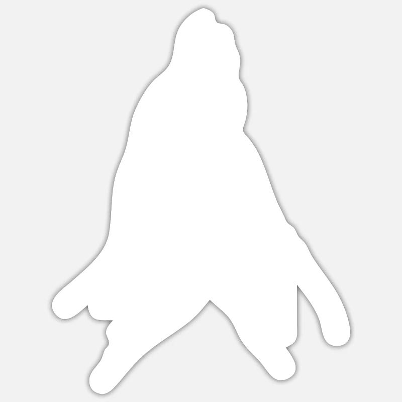 Hand Pfote Highfive Sticker Größe S (10 x 10 cm)