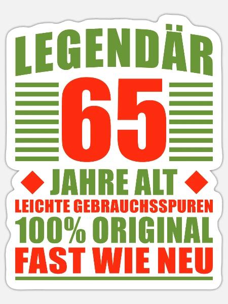 Legendär - Sticker Größe S (10 x 10 cm) - Mattweiß