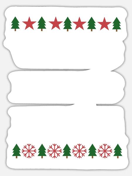 Verfickte scheiße Weinachten - Sticker Größe S (10 x 10 cm) - Mattweiß