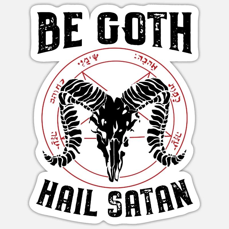 Satanism Proverbs Sticker size S (10 x 10 cm)