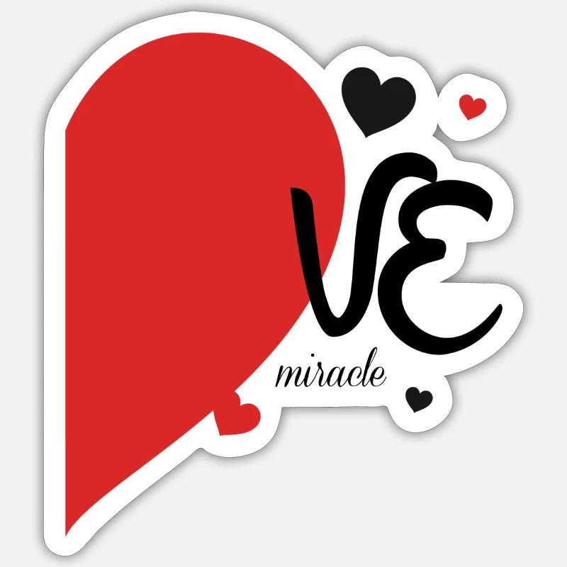 Romantisches Herzblatt-Design auf Textil - Sticker Größe S (10 x 10 cm) - Mattweiß