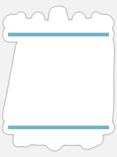 Ali - Sticker Größe S (10 x 10 cm) - Mattweiß
