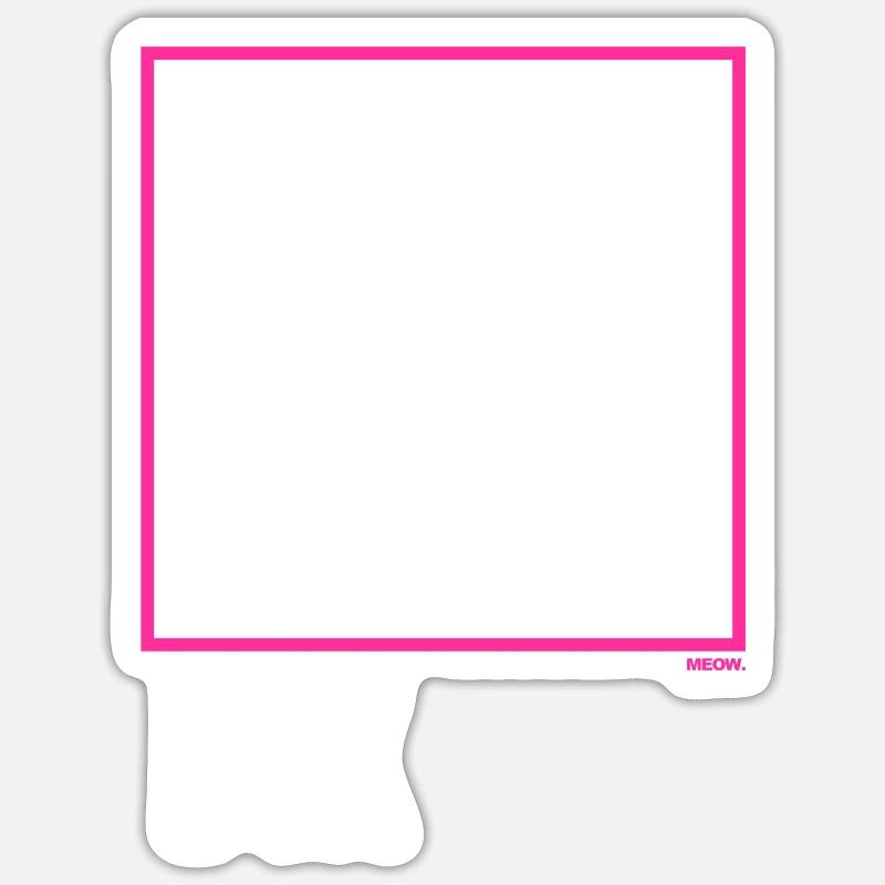 Think outside the Box - Sticker Größe S (10 x 10 cm) - Mattweiß
