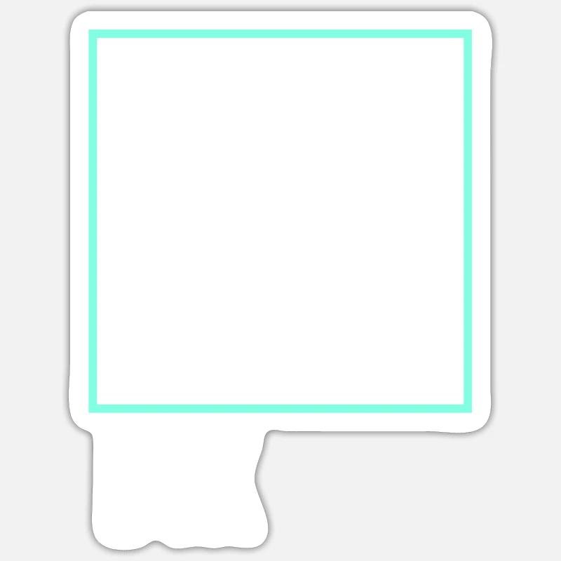 Think outside the Box - Sticker size S (10 x 10 cm) - white matte