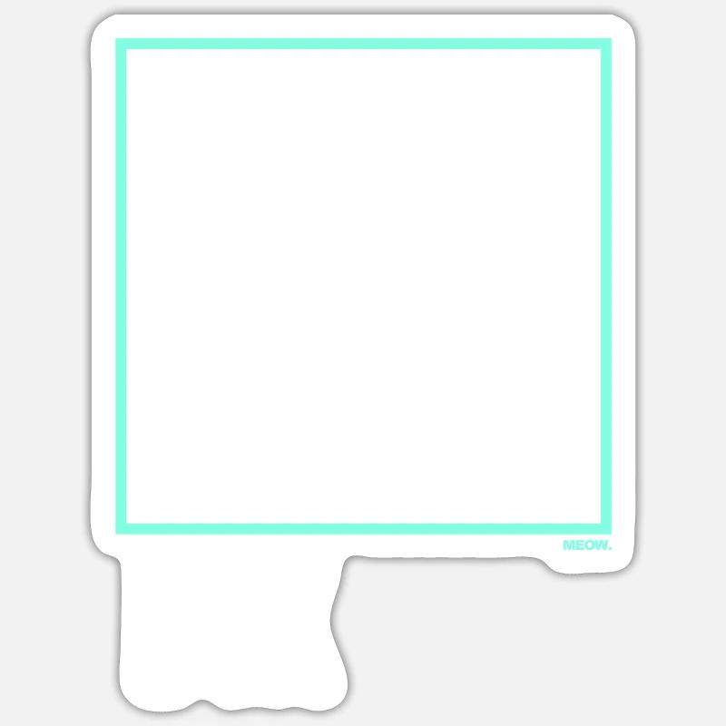 Think outside the Box - Sticker Größe S (10 x 10 cm) - Mattweiß