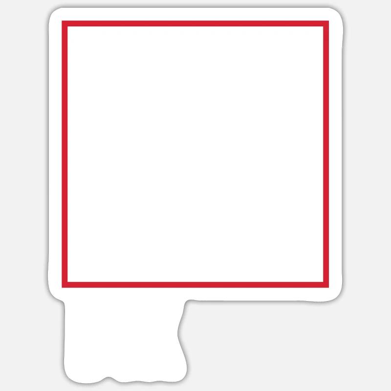 Think outside the Box - Sticker Größe S (10 x 10 cm) - Mattweiß