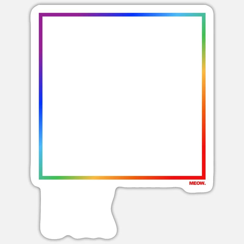 Think outside the Box - Sticker Größe S (10 x 10 cm) - Mattweiß