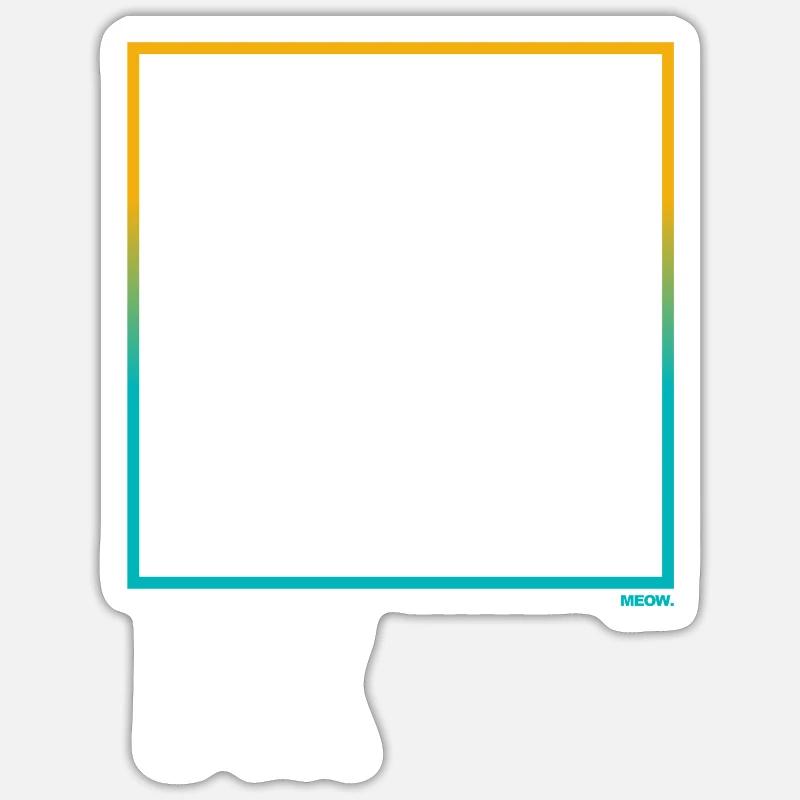 Think outside the Box - Sticker size S (10 x 10 cm) - white matte
