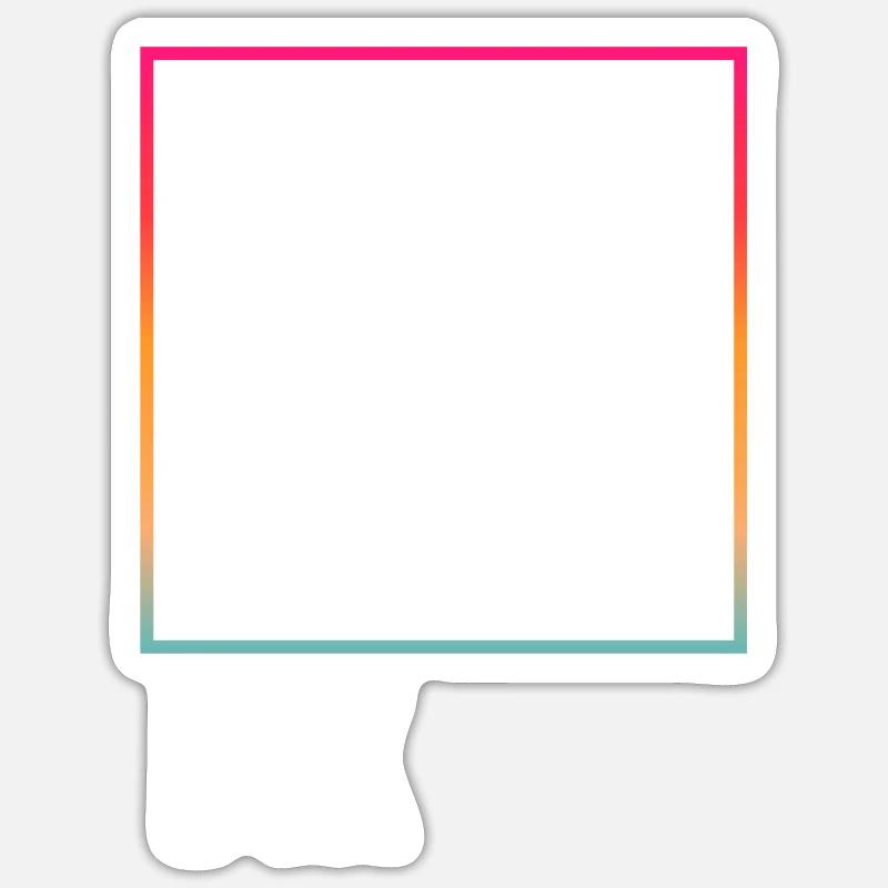 Think outside the Box - Sticker size S (10 x 10 cm) - white matte