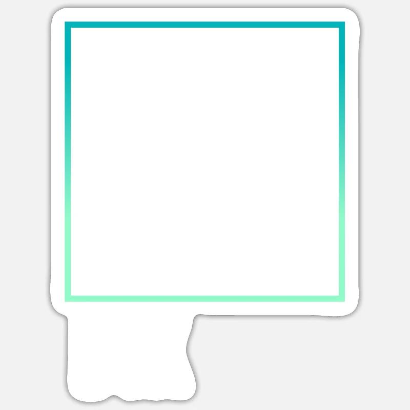 Think outside the Box - Sticker size S (10 x 10 cm) - white matte