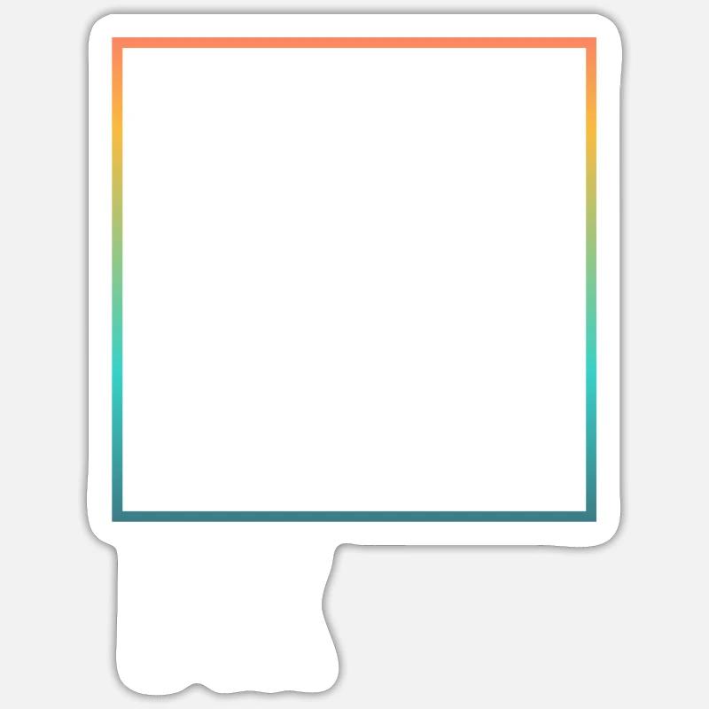 Think outside the Box - Sticker size S (10 x 10 cm) - white matte