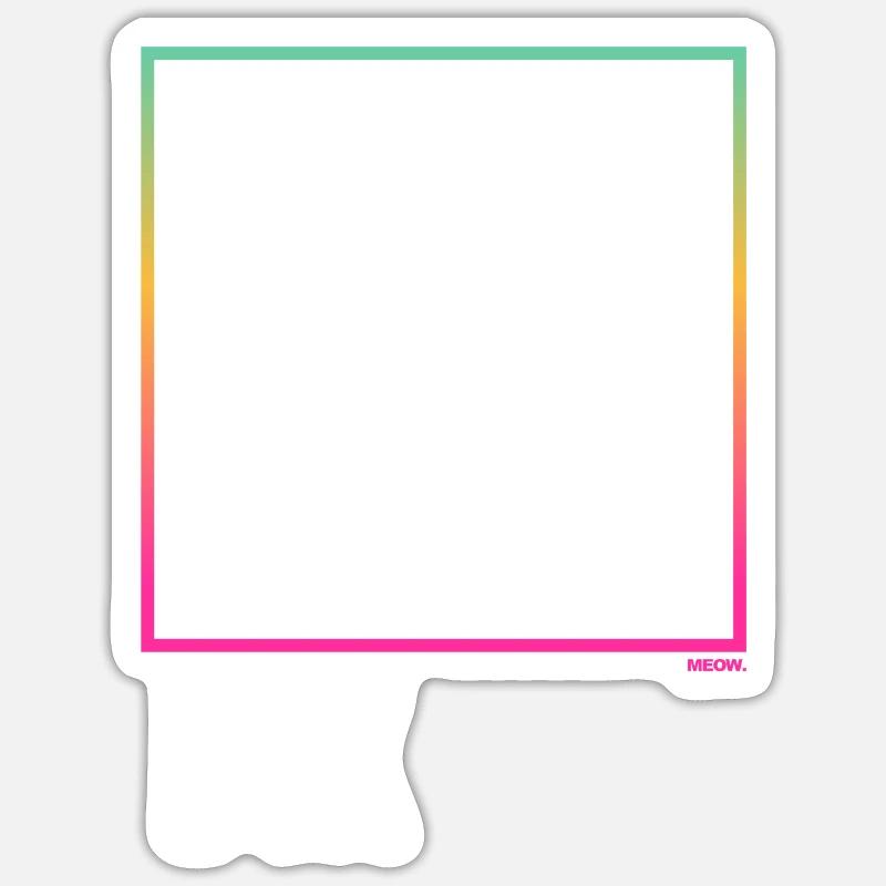 Think outside the Box - Sticker Größe S (10 x 10 cm) - Mattweiß