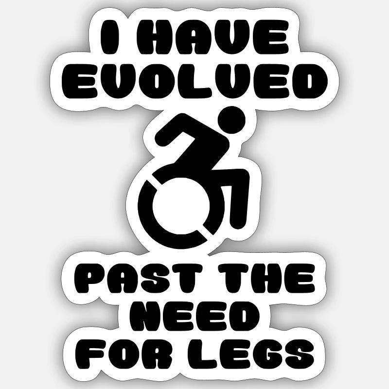 Wheelchair users know better * Sticker size S (10 x 10 cm)