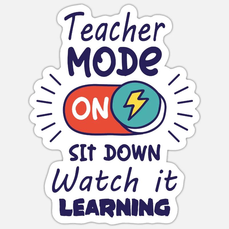 Enseignant Sticker taille S (10 x 10 cm)