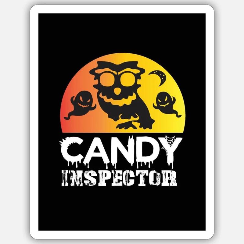 Candy Inspector - Sticker size S (10 x 10 cm) - white matte