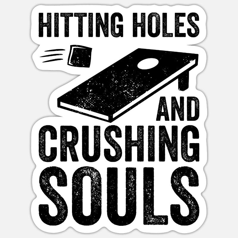 Jeu de lancer de cornhole Sticker taille S (10 x 10 cm)