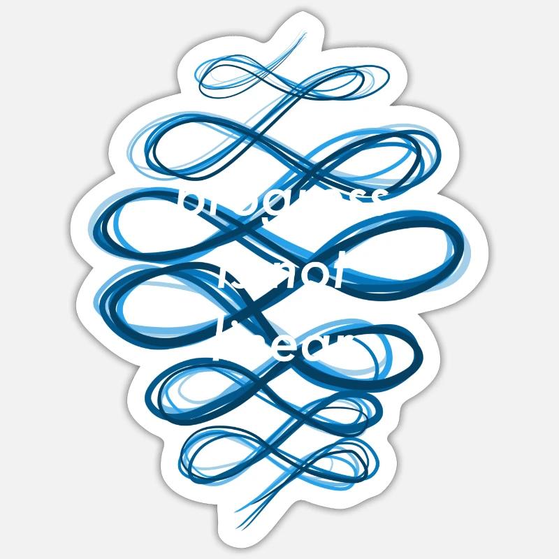 Progress is not linear - Sticker Größe S (10 x 10 cm) - Mattweiß