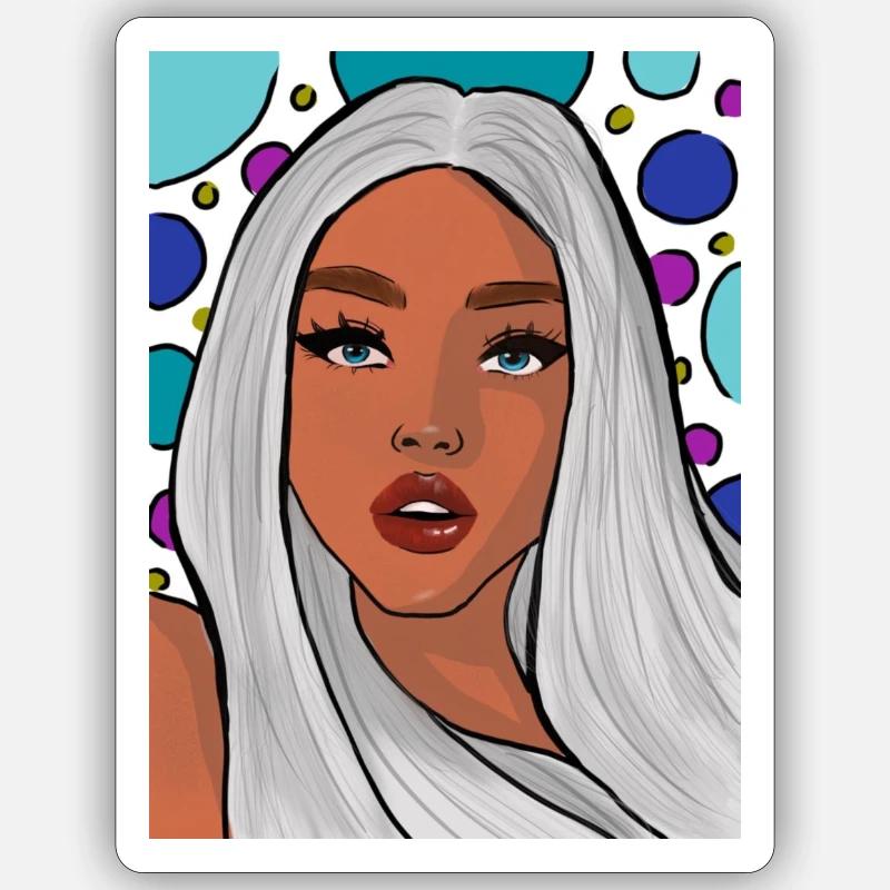 Exprimez-vous - Sticker taille S (10 x 10 cm) - blanc mat