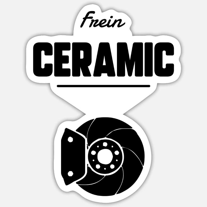Frein ceramic Sticker taille S (10 x 10 cm)