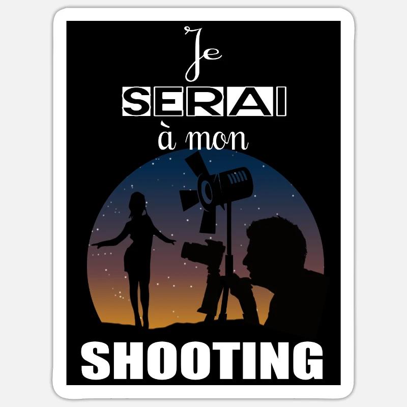Ich werde schießen - Sticker Größe S (10 x 10 cm) - Mattweiß