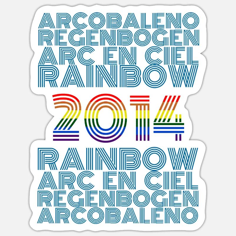 2014 - Sticker Größe S (10 x 10 cm) - Mattweiß