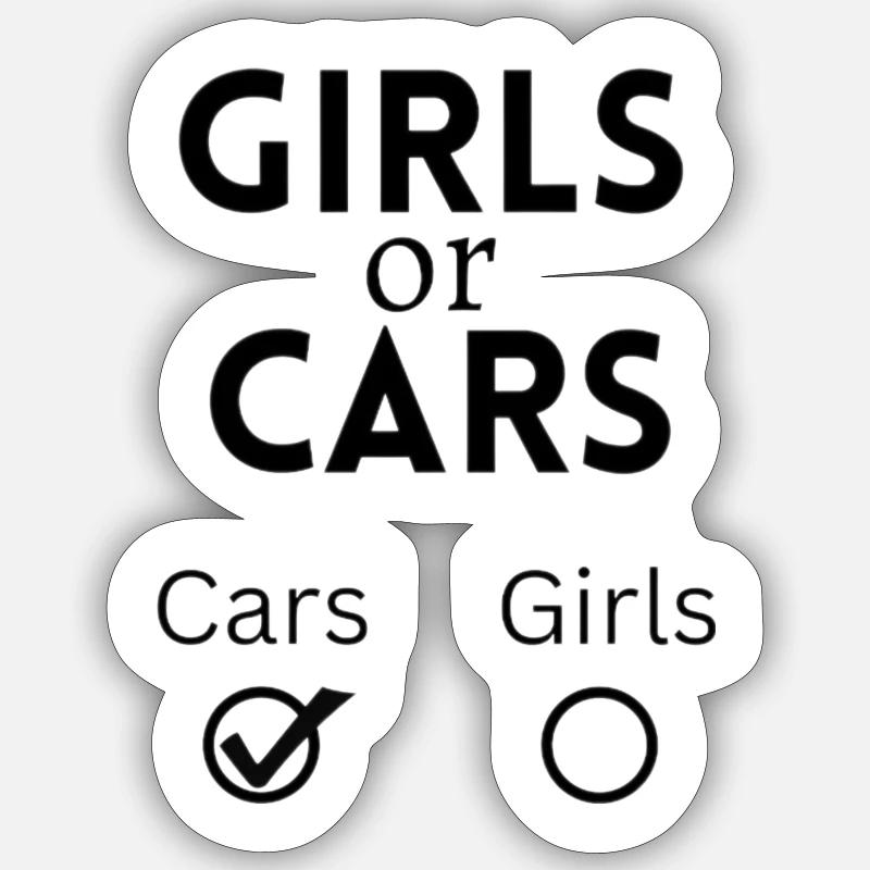 Auto Design - Sticker Größe S (10 x 10 cm) - Mattweiß