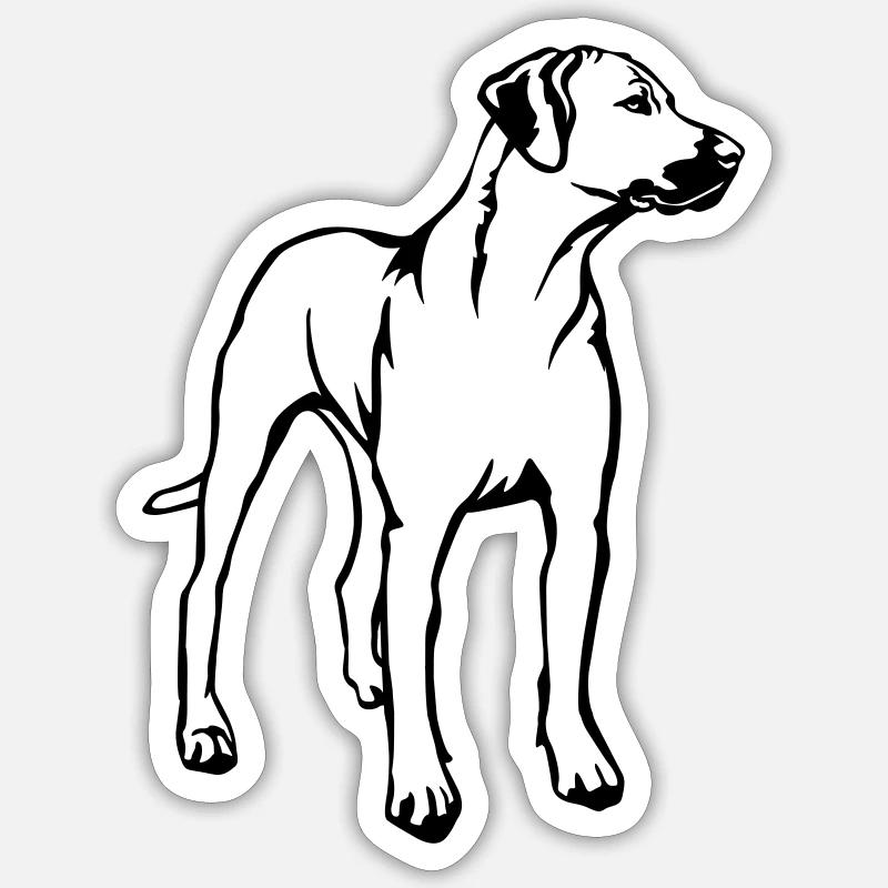 Rhodesian Ridgeback - Sticker size S (10 x 10 cm) - white matte