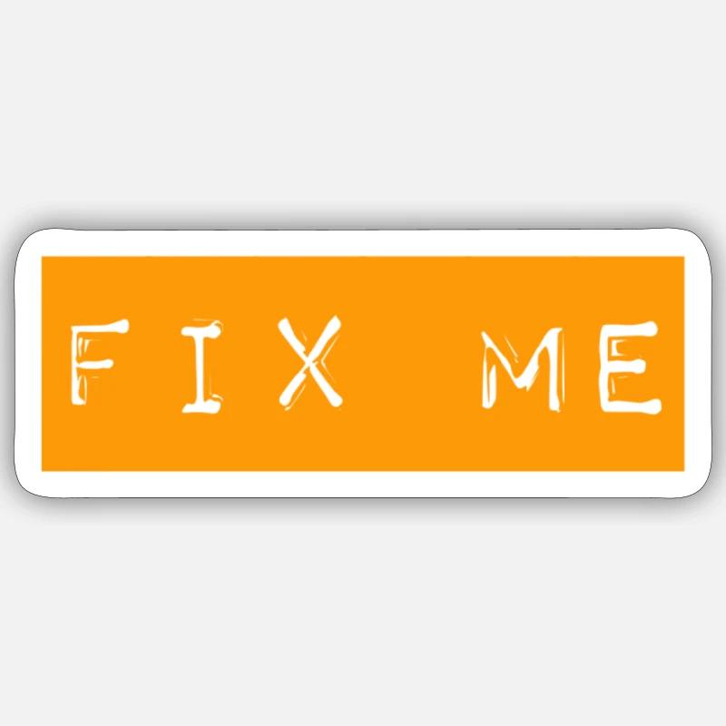 I'm broken - Sticker size S (10 x 10 cm) - white matte