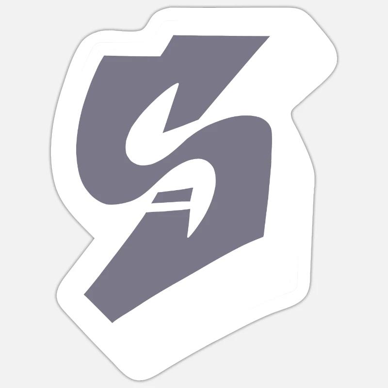 S 4 - Sticker taille S (10 x 10 cm) - blanc mat