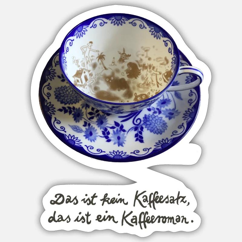 Coffee grounds Sticker size S (10 x 10 cm)