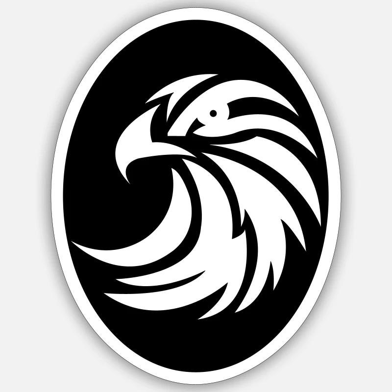 eagle - Sticker size S (10 x 10 cm) - white matte