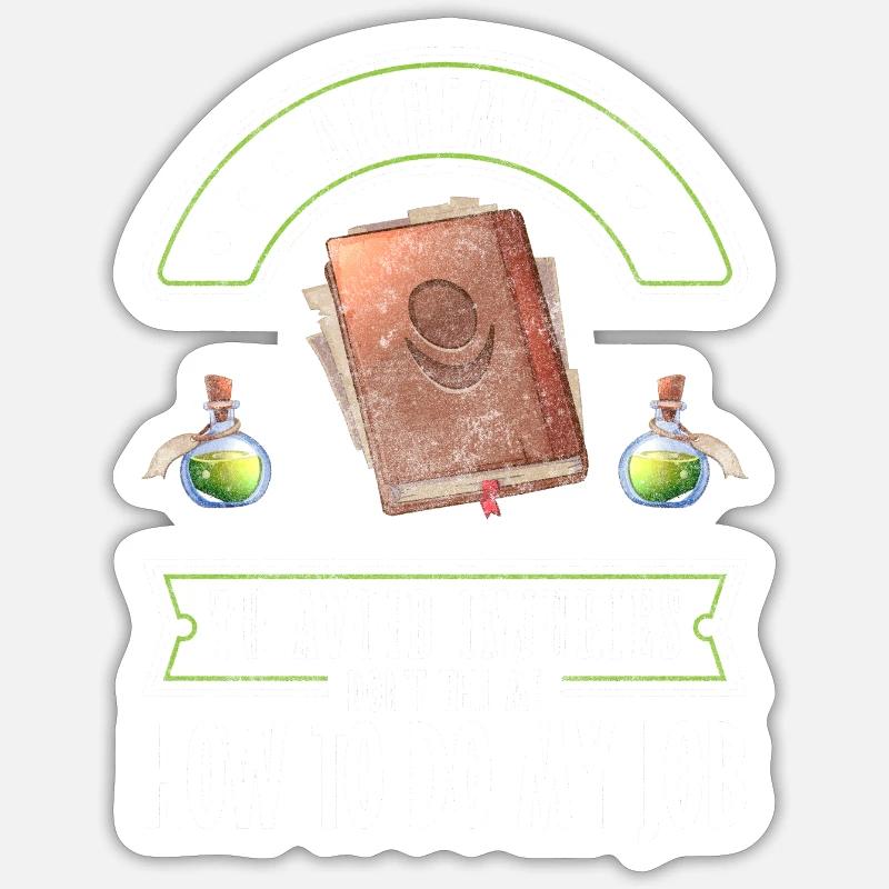 Magic Lab Sign Witchcraft Sticker size S (10 x 10 cm)