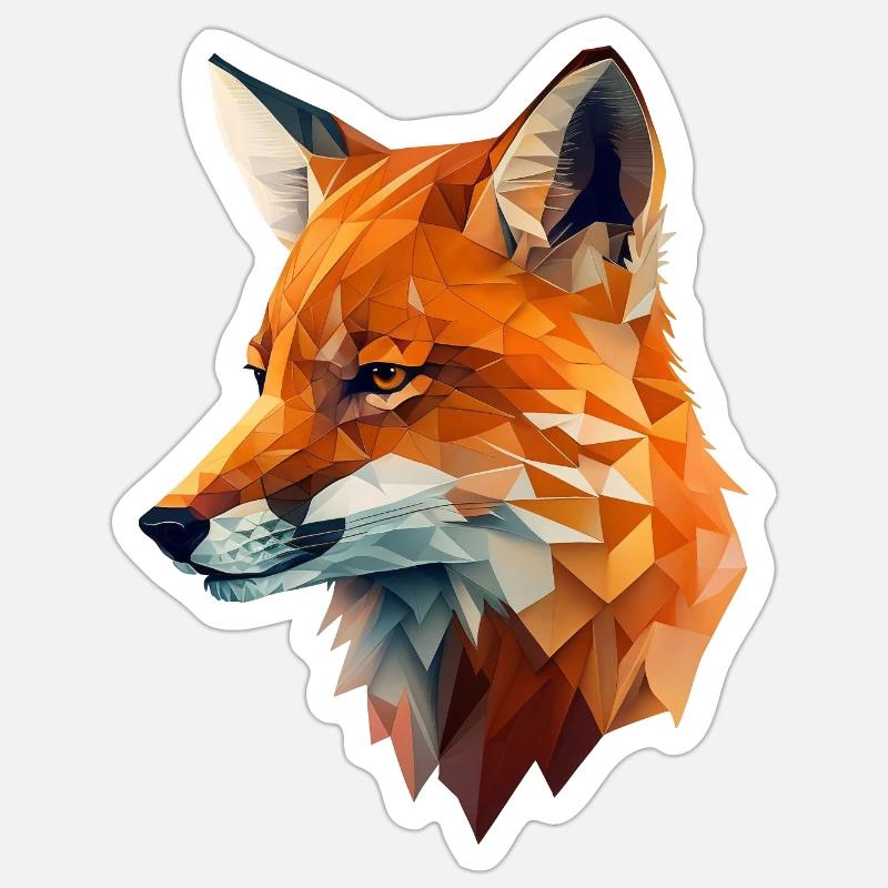 FOX Sticker Größe S (10 x 10 cm)