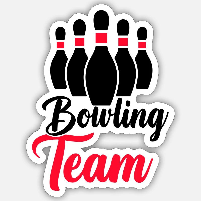 Bowling Team Sticker size S (10 x 10 cm)