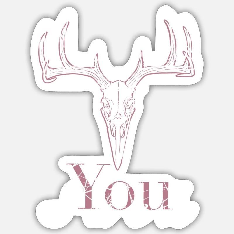 Vous êtes nuls - Sticker taille S (10 x 10 cm) - blanc mat