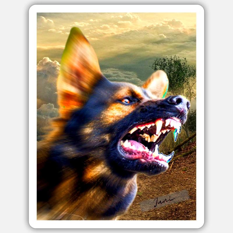 Juni Titel - Sticker Größe S (10 x 10 cm) - Mattweiß