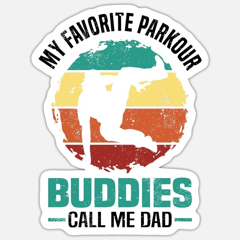 Parkour - Sticker size S (10 x 10 cm) - white matte