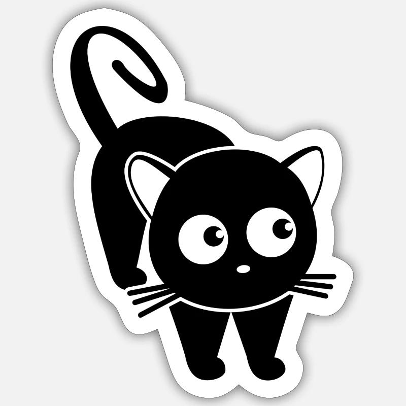 Chat Sticker taille S (10 x 10 cm)