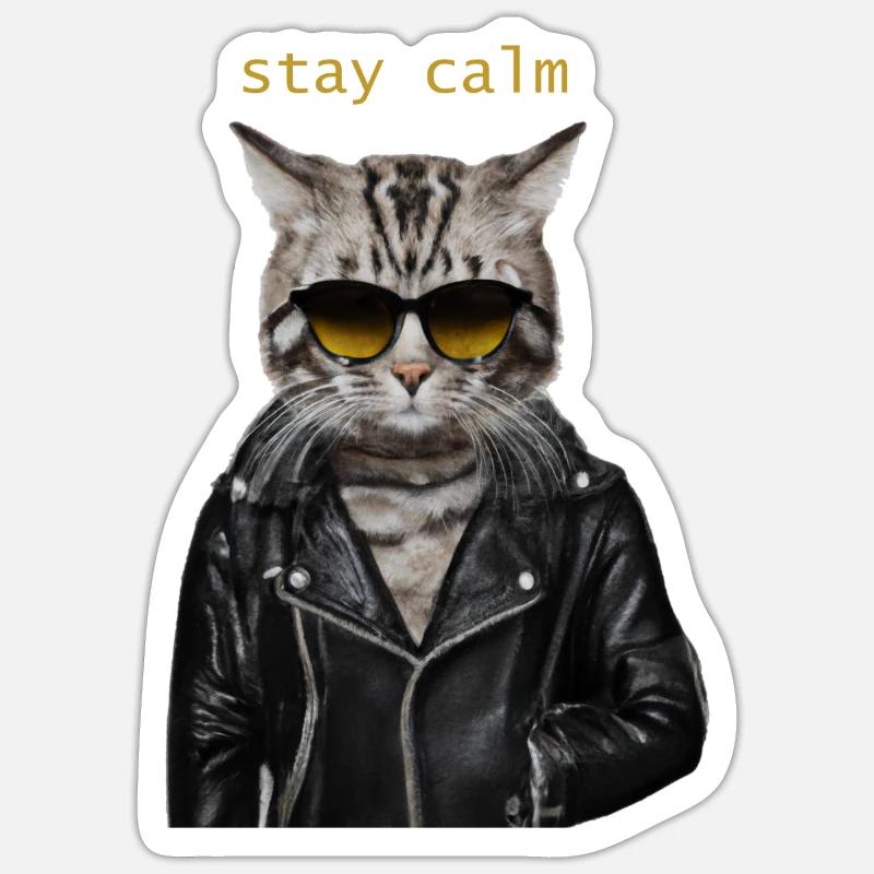 bleib locker Sticker Größe S (10 x 10 cm)