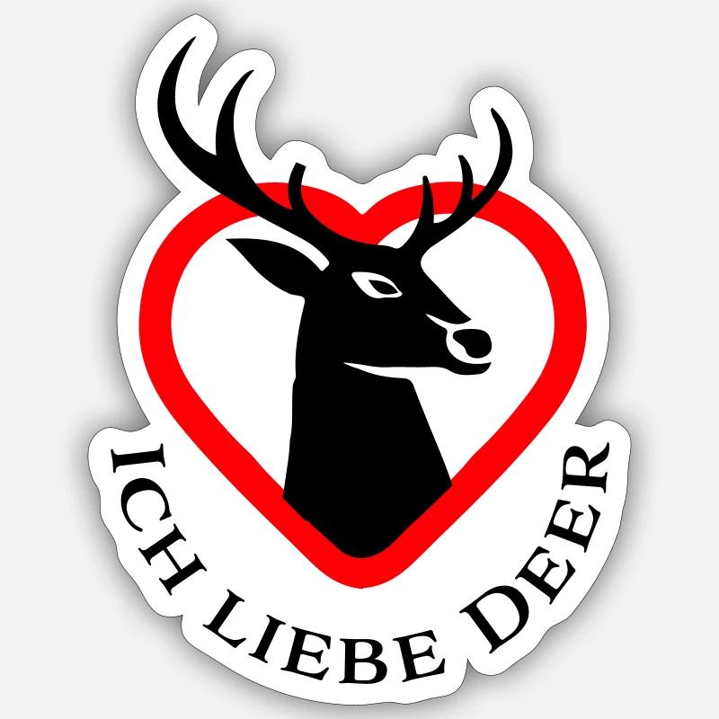 Deer Sticker Größe S (10 x 10 cm)