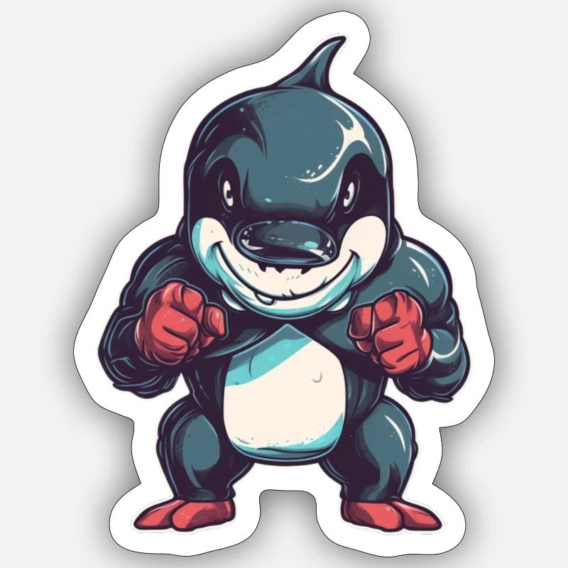 orca - Sticker Größe S (10 x 10 cm) - Mattweiß