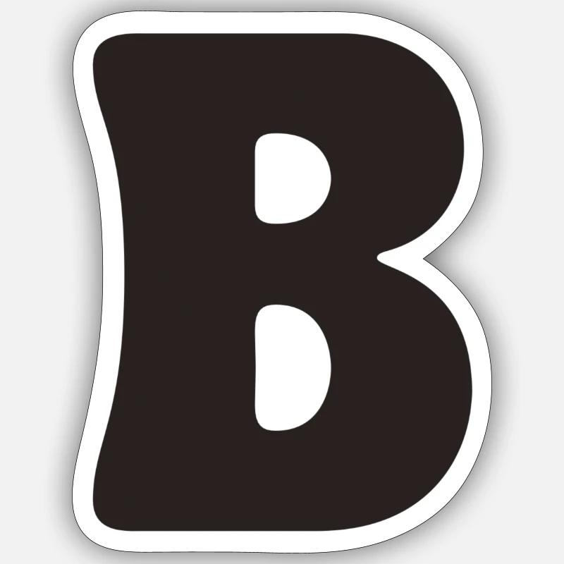 B - Sticker size S (10 x 10 cm) - white matte