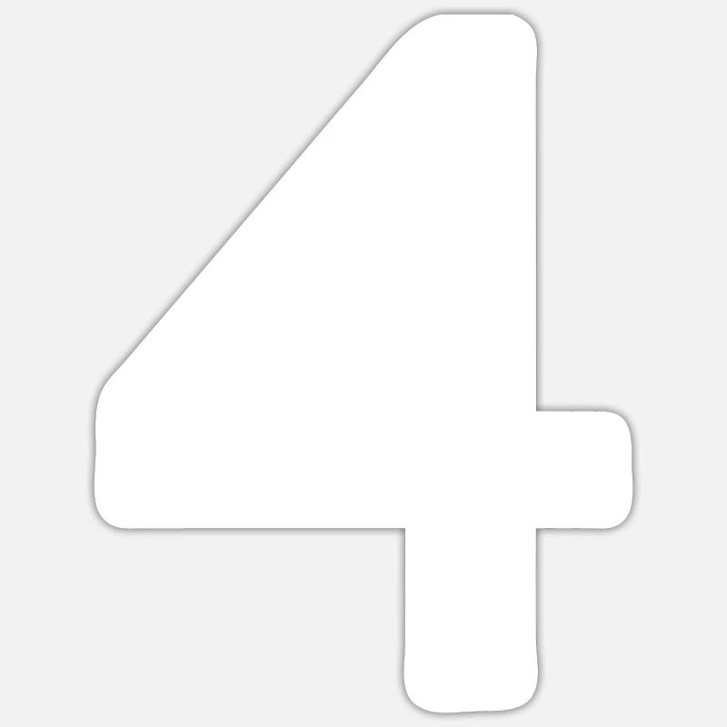 4 - Sticker size S (10 x 10 cm) - white matte
