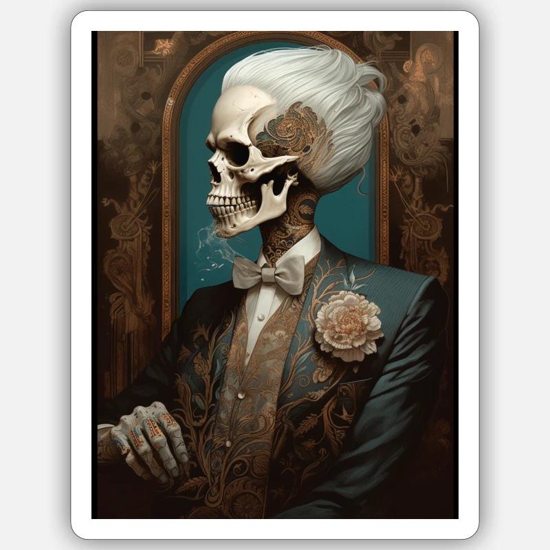 Ghotic Class - Sticker size S (10 x 10 cm) - white matte