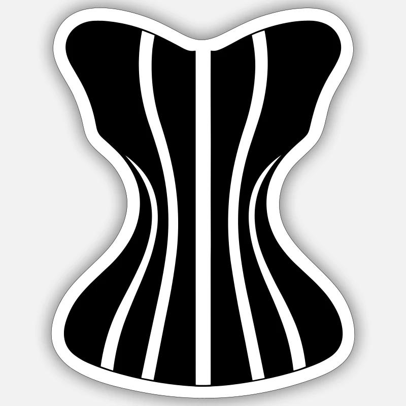 corset Sticker size S (10 x 10 cm)