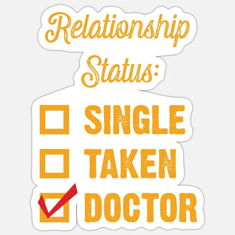 Dr. Check! - Sticker size S (10 x 10 cm) - white matte