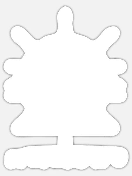 Binz-Steuerrad, Anker & Koordinaten-Ostseebad - Sticker Größe S (10 x 10 cm) - Mattweiß