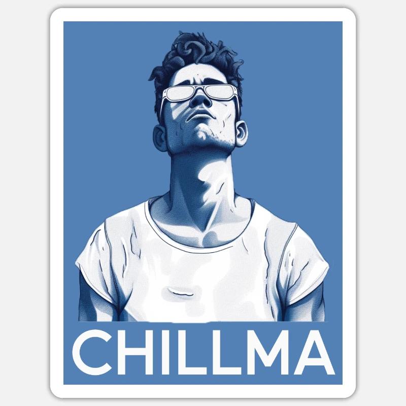 Chillma - Sticker size S (10 x 10 cm) - white matte