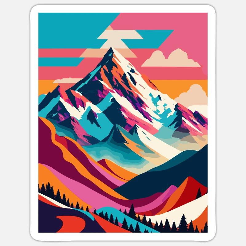 Mountain Sticker size S (10 x 10 cm)